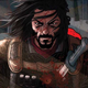 Cover art for BOOM Studios' BRZRKR, featuring the main character, B.